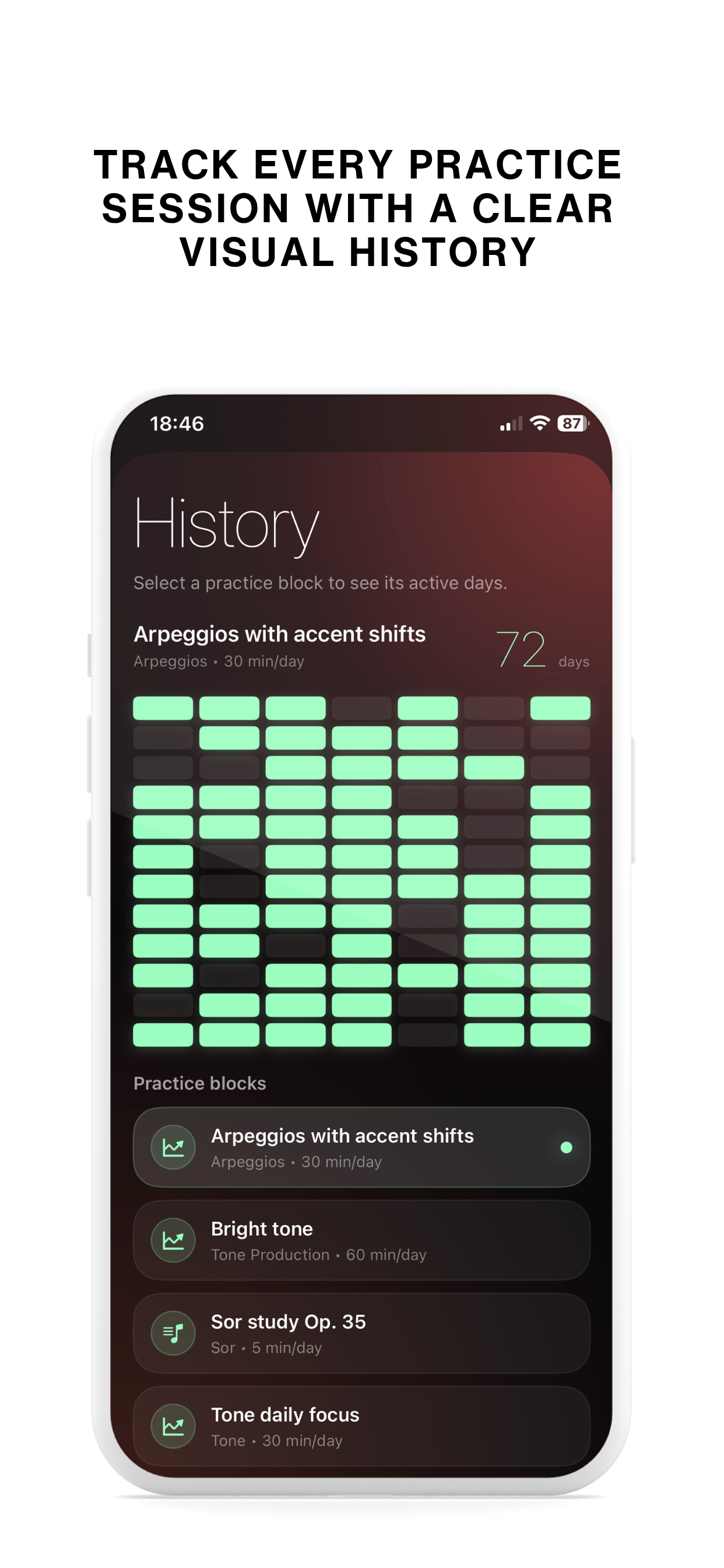 practiceOS screenshot 2